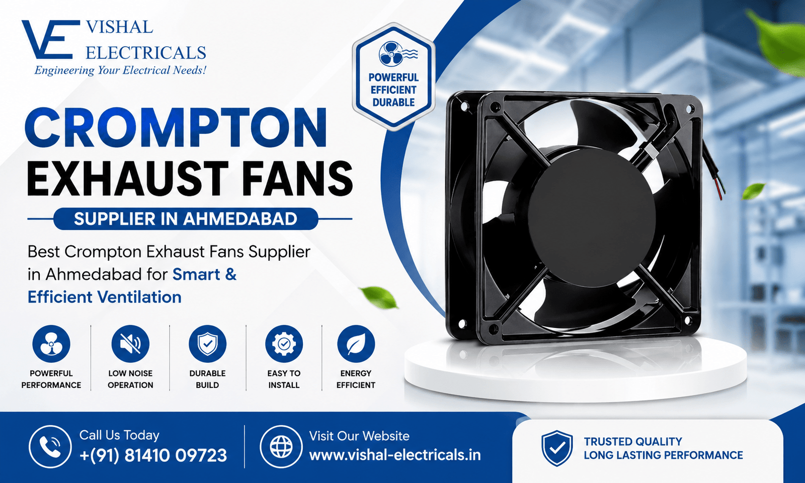 Crompton Exhaust Fans Supplier in Ahmedabad