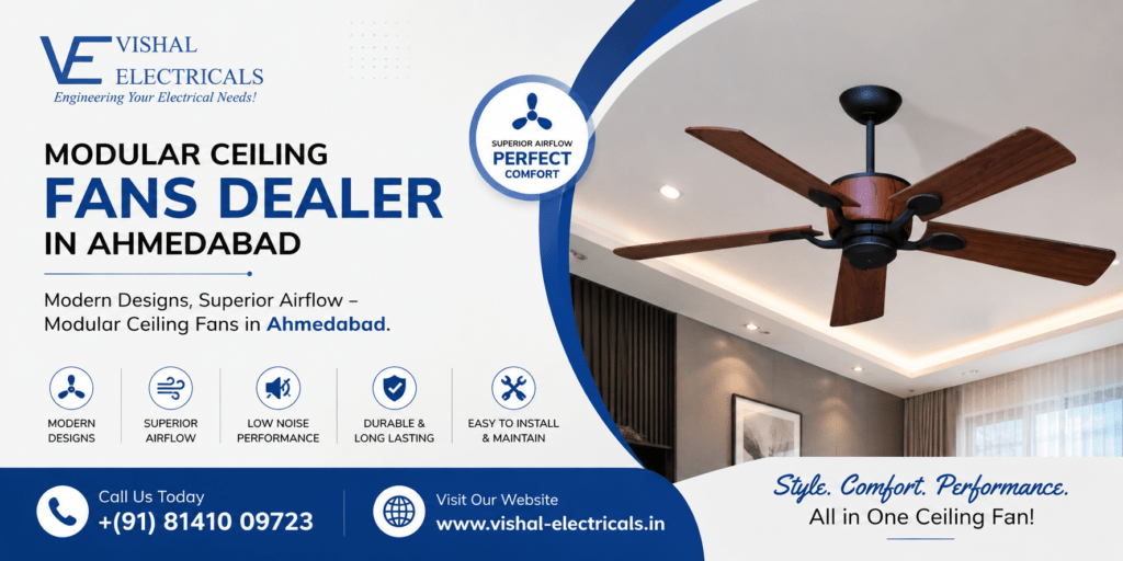Modular Ceiling Fans Dealer in Ahmedabad