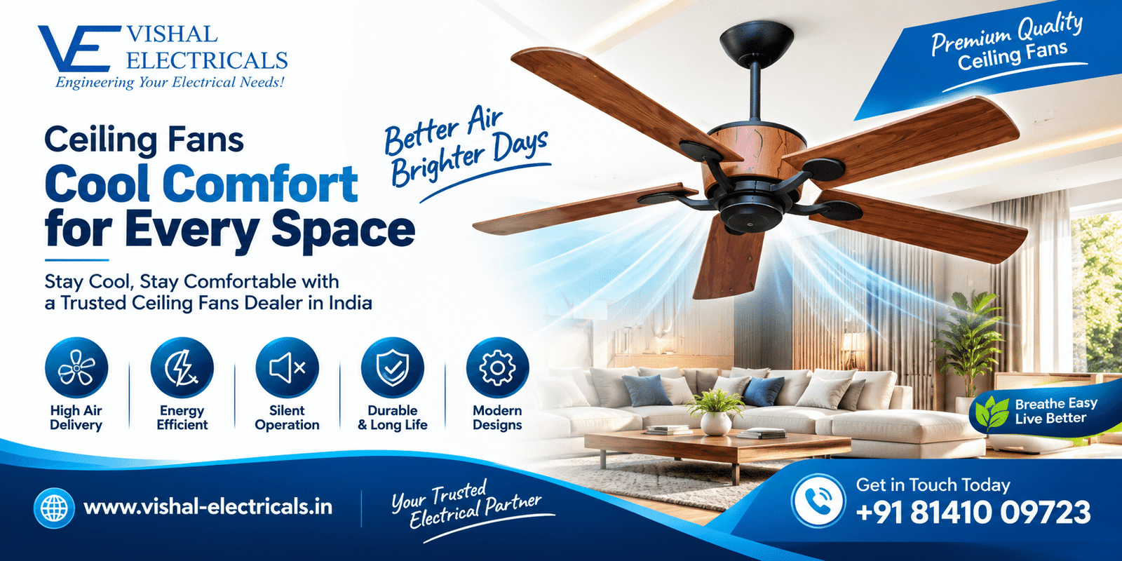 Ceiling Fans Dealer in India
